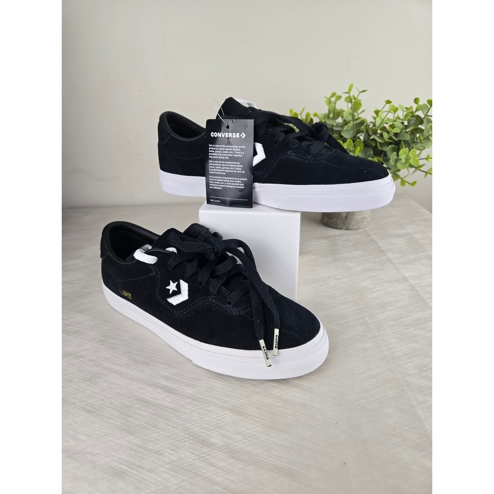 Converse CONS LouieLopez Pro Black White Suede Skate Shoes 163261C Mens 5 Wo 6.5